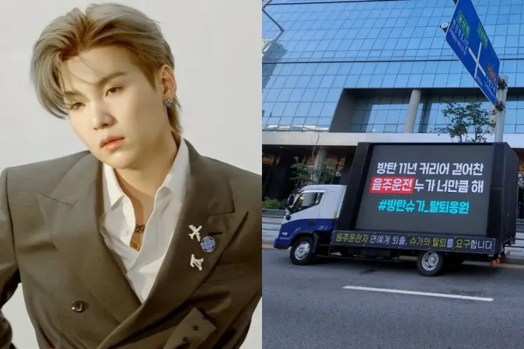 Identitas Penggemar yang Kirim Truk Protes agar Suga Keluar daru BTS Bocor