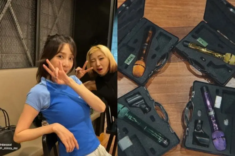 Siap untuk Konser Minji Pamer Mikrofon Khusus untuk Member 2NE1