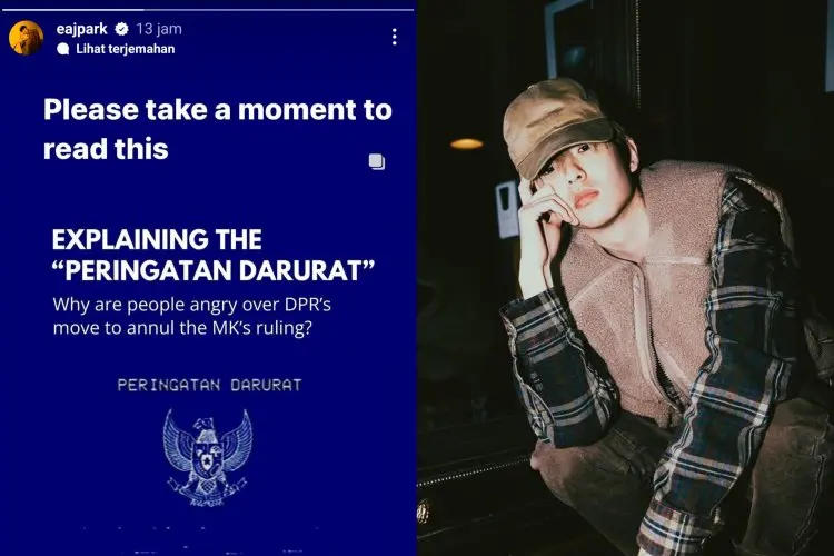 Khawatirkan Fans Indonesia Jae Park eks Member Day6 Ikut Aksi Kawal Putusan MK