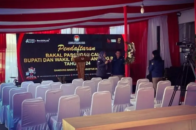 Hari Pertama Pendaftaran Pilbup Bandung Barat 2024 Sepi Peminat