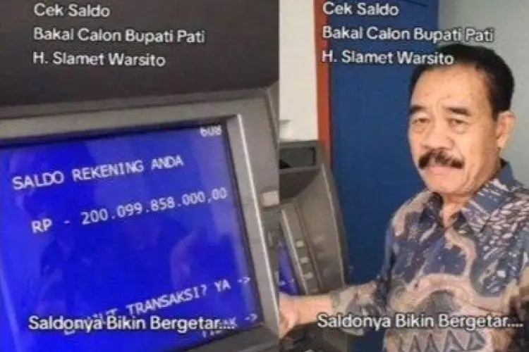 Diduga untuk Modal Pilkada, Pria di Pati Pamer Saldo ATM Rp200 Miliar
