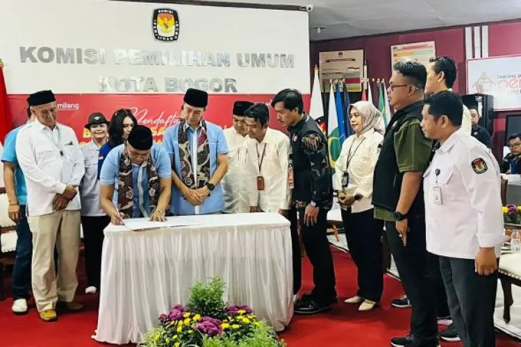 Dedie-JM Jadi Pendaftaran Pertama ke KPU Kota Bogor, Begini Visi dan Misinya