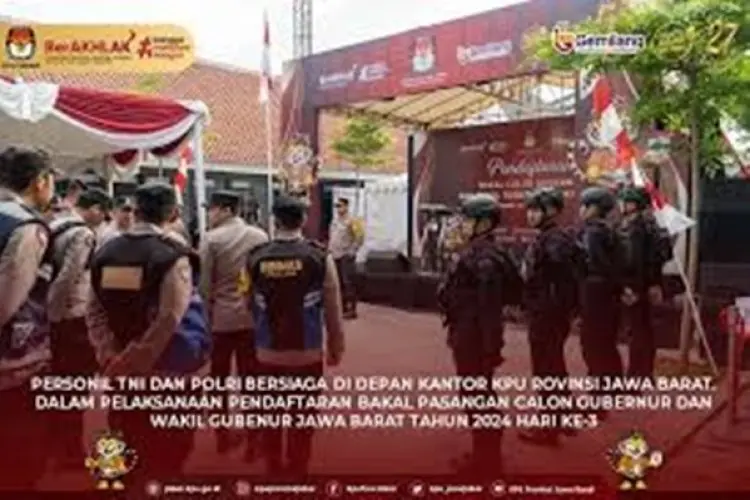Pengamanan Pendaftaran Calon Gubernur Jawa Barat Dinilai Kondusif