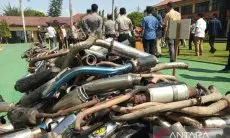 Polda Jabar Musnahkan Ribuan Knalpot Bising Tekan Polusi Udara