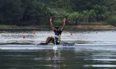 Pedayung Jawa Barat Ngamuk di Bendungan Keuliling, Baru Juga Lomba Satu Emas Dikantongi