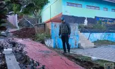 Imbas Gempa Sukabumi, Benteng SD Negeri Tipar Padalarang Sepanjang 30 Meter Ambruk