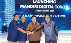 Resmikan Mandiri Digital Tower,  Erick Thohir Tekankan Pentingnya Cyber Security
