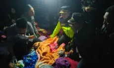 Polresta Bandung Lakukan Patroli Malam di Rumah Warga Terdampak Gempa Bumi