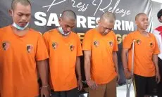 Empat Pelaku Pembunuhan Warga Desa Cimayang Diamankan Polres Bogor, Dua Pelaku Ditembak Kakinya