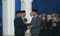 Dilantik Pjs Bupati Indramayu, Dedi Taufik Diminta Atasi Kekeringan