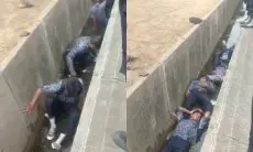 Diduga Balap Liar, Viral Pelajar di Bekasi Dihukum Tidur di Dalam Parit
