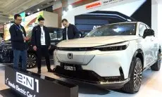 FOTO: Honda Kenalkan Mobil Wagon Hybrid dan Mobil Elektrik di GIIAS Bandung 2024