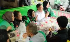 Puluhan Ojol di Bandung Deklarasikan Cawagub Aing  Erwan Setiawan