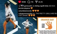 Jennie BLACKPINK Posting Hati Oranye di Konsep Foto Comeback Solo, Simbol Dukungan untuk Perempuan