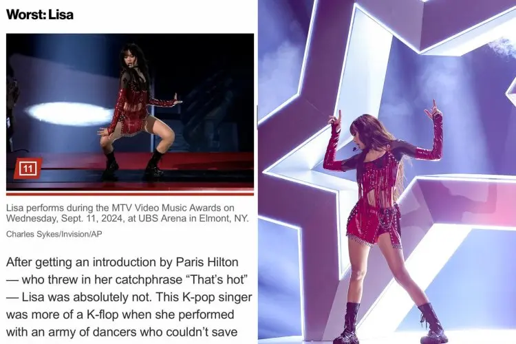 Billboards Sebut Lisa BLACKPINK jadi Artis dengan Penampilan Terburuk di VMA 2024