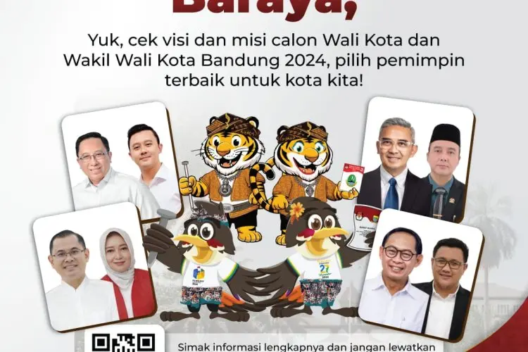 KPU Rilis Visi Misi 4 Bacalon Piwalkot Bandung 2024, Berikut Isinya...