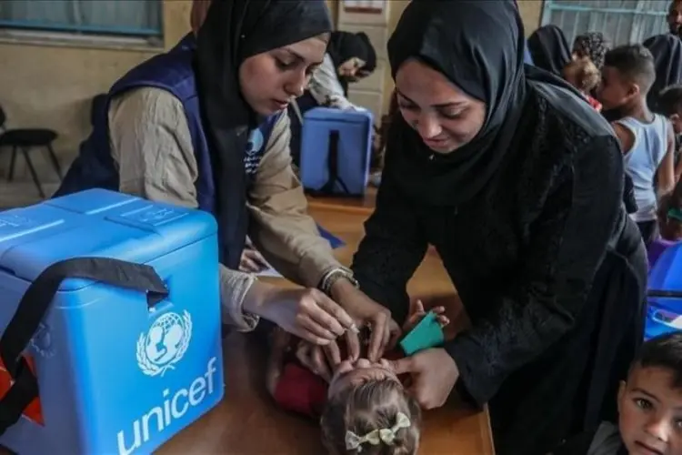 PBB Serukan Soal Pemberian Vaksin Polio ke Anak di Gaza