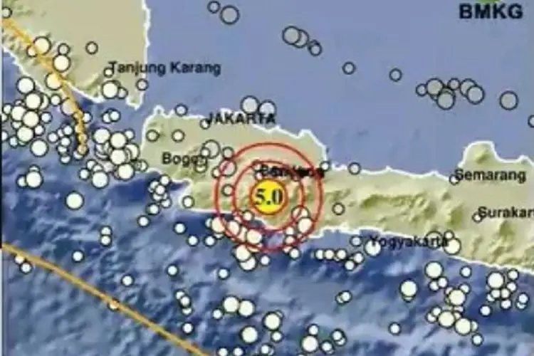 Baru Saja, Gempa 5,0 Terjadi di Kabupaten Garut, Tak Berpotensi Tsunami