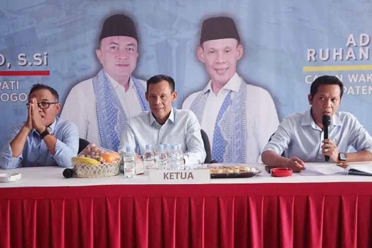 Wakili Rudy Susmanto yang Umroh, Jaro Ade Luncurkan Badan Pemenangan Rudy Susmanto-Jaro Ade