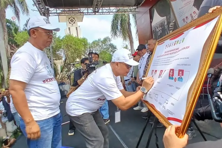 Deklarasi Kampanye Damai, Paslon Dikdik-Bagja Serukan Hindari Black Campaign