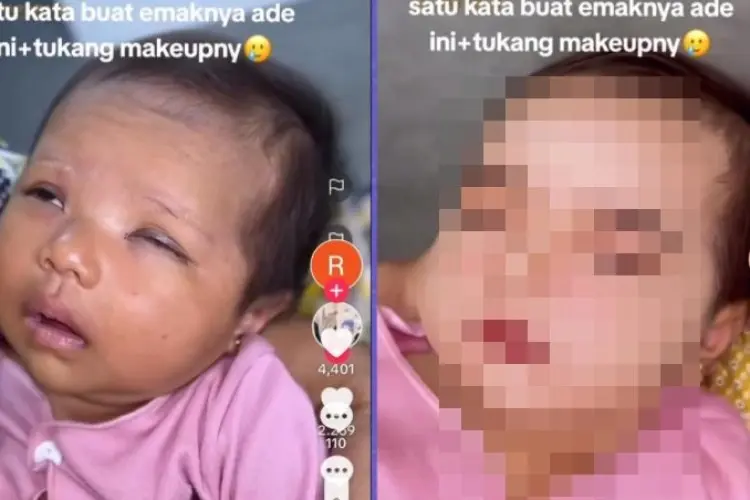 Bikin Netizen Geram! Viral di TikTok Bayi Didandani Bak Orang Dewasa