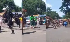 Viral! Superhero, Pocong hingga Gojo Satoru Lari Terbirit Dikejar Satpol PP, Hulk Terlihat Pasrah