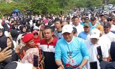 Ribuan Emak - Emak DRS Janji Menangkan Rudy Susmanto - Jaro Ade di Pilbup Bogor 2024