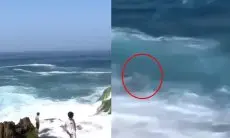 Viral Detik-detik Pemuda Terseret Ombak di Pantai Kedung Tumpang, Tubuhnya Terombang-ambing di Lautan