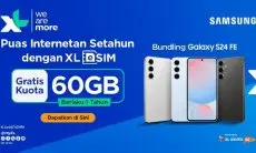 XL Axiata Luncurkan Bundling eSIM dengan Samsung Galaxy S24 FE, Hadirkan Kuota 60GB Selama 12 Bulan