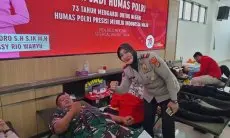 Humas Polres Bogor Berharap Sumbangkan 500 Kantong Darah di HUT Humas Polri ke 73 Tahun