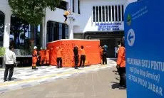 FOTO: Simulasi Penanganan Bencana Gempa Bumi Akibat Sesar Lembang