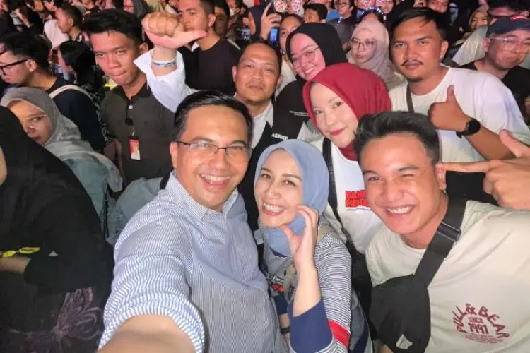 Dukung Event Nasional di Kabupaten Bandung, Syahrul Gunawan Nonton Konser SO7
