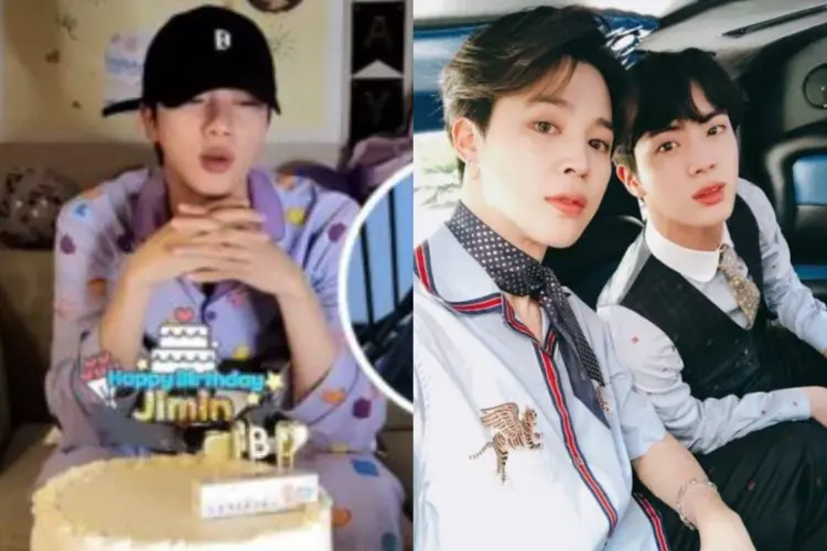 Jin BTS Tiba-tiba Live Rayakan Ulang Tahun Jimin yang Masih 2 Hari lagi