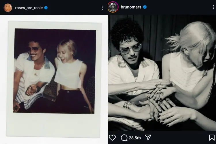 Bruno Mars Goda Rose BLACKPINK Singgung Soal 'Ciuman', Sang Idola Isyaratkan Adanya Kolaborasi