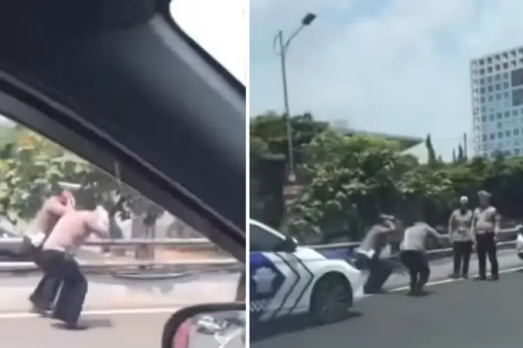 Sempat Viral, Ternyata Ini Penjelasan Soal Polantas Squat Jump di Pinggir Jalan Tol