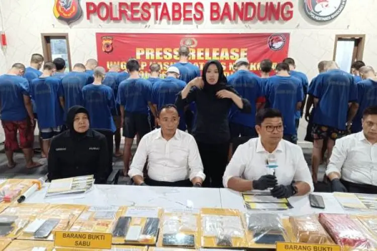 31 Bandar Narkotika Ditangkap Polrestabes Bandung