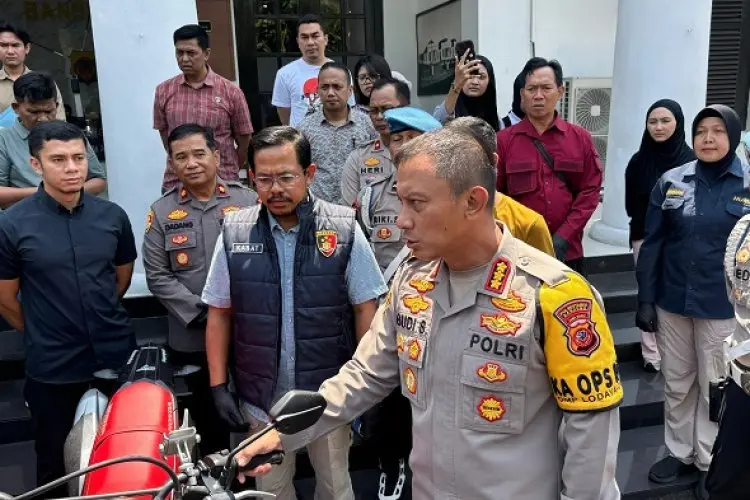 Puluhan Motor Hasil Curian Berhasil Diselamatkan Polrestabes Bandung