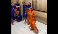 Heboh! Gunawan Sadbor Nggak Ada Matinya, di Rutan Mapolres Pun Tetap Joged Sadbor