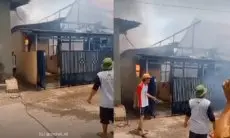 Viral! Anak Nekat Bakar Rumah Orang Tuanya Gegara Tak Dibeilkan Motor