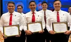 Jajaran Ditreskrimsus Polda Jabar Dapat Pin Emas dari Kementerian ATR BPN