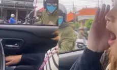 Cekcok di Jalan, Video Pemotor Pukul Pengemudi Mobil Wanita Viral di Media Sosial