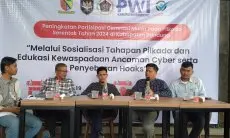 Kesbangpol dan PWI Kab Bandung Gelar Sosialiasi Ancaman Cyber dan Berita Hoaks