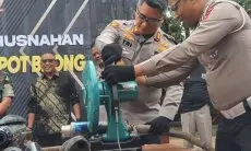 Hasil Penindakan Selama 50 Hari, Jajaran Polres Cimahi Musnahkan 1.298 Knalpot Brong