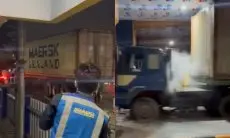 Viral Detik-detik Truk Peti Kemas Tabrak Sejumlah Kendaraan di Tol Tanjung Medan