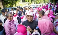 Flashmob Jadi Cara Unik Atang-Annida Sapa Masyarakat di Hari Terakhir Kampanye