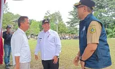 Dampingi Presiden Prabowo,  Pj Bupati Bogor Bachril Bakri Cuma Nyoblos Cagub dan Cawagub Jabar