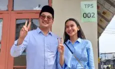 Datangi TPS 02 untuk Nyoblos, Adhitia Yudhistira Mengaku Pasrah dengan Hasil