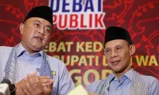 Hasil Quick Count LS Vinus, Rudy Susmanto - Jaro Ade Menang Pilbup Bogor 2024  Sebesar 71,99 Persen