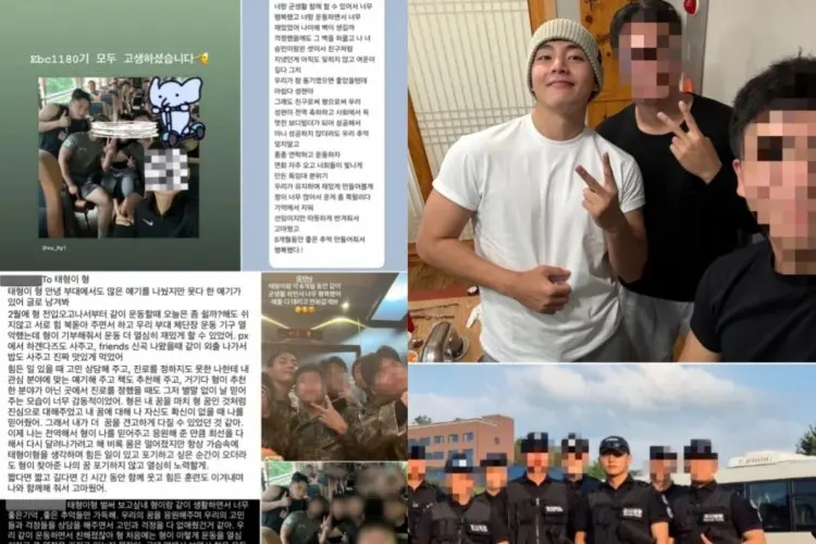 V BTS Tunjukan Persahabatan Erat dengan Rekan-rekan Militernya