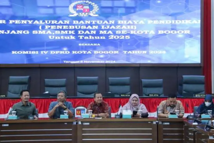 Komisi IV DPRD Kota Bogor Beberkan Hasil Rakor Program Pelunasan Biaya Pendidikan